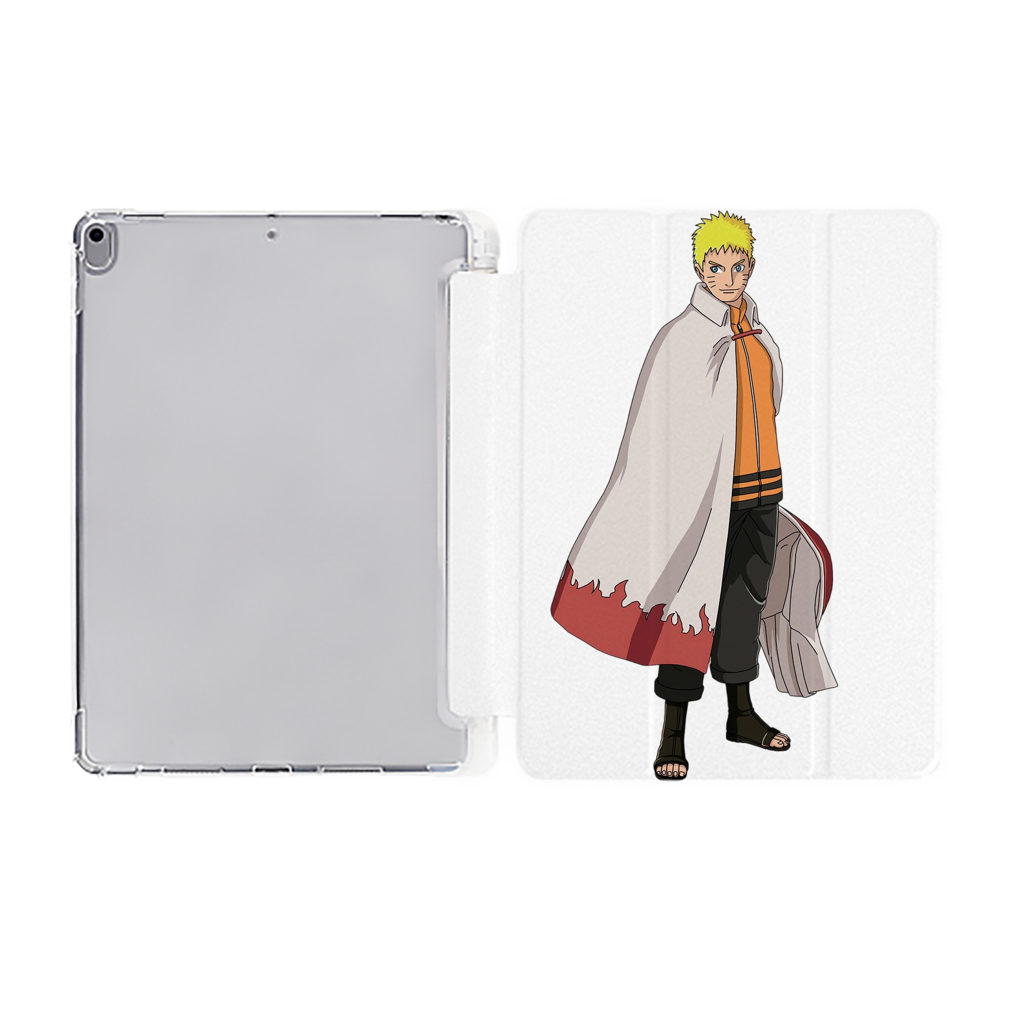 （画像用） NARUTO -ナルト- うずまき ナルト Uzumaki Naruto IPad ケース ペン収納付き 三つ折りスタンド PUレザー×シリコン 対応機種9.5/10.5/10.9インチ